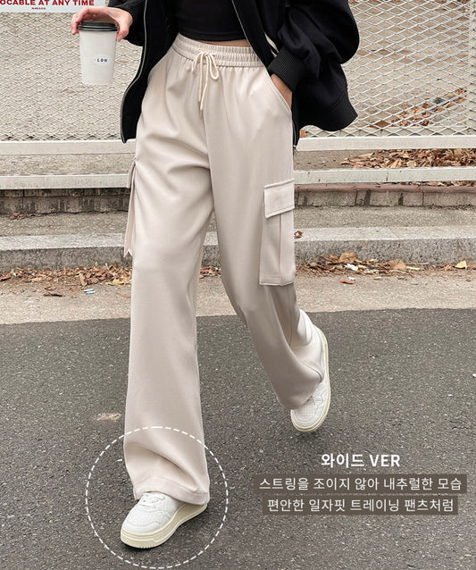 3種長度.ᐟ.ᐟ鬆緊腰休閒工裝褲