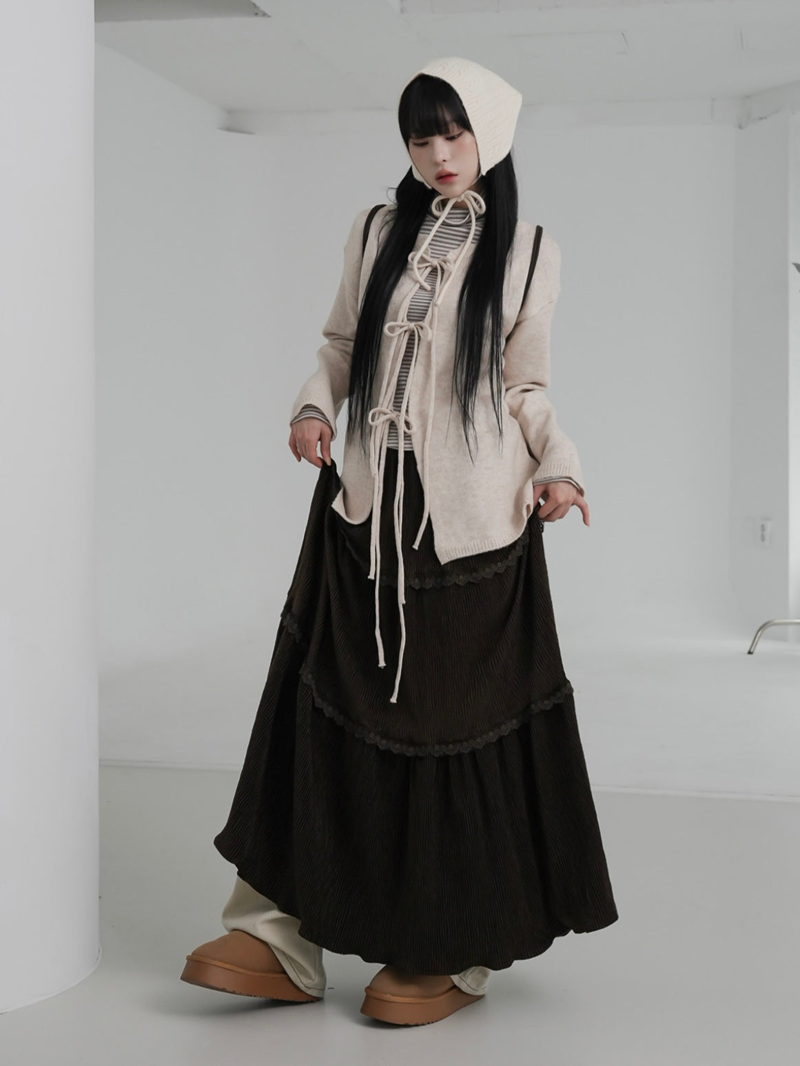 【絕美垂感✿!】musk corduroy skirt