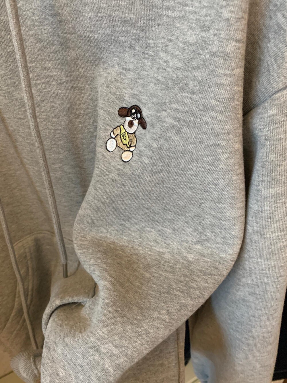 QQ狗仔刺繡連帽hoodie