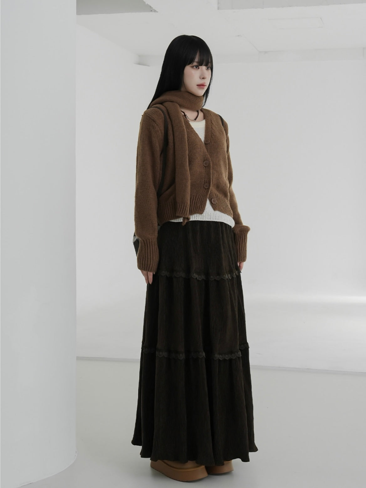 【絕美垂感✿!】musk corduroy skirt