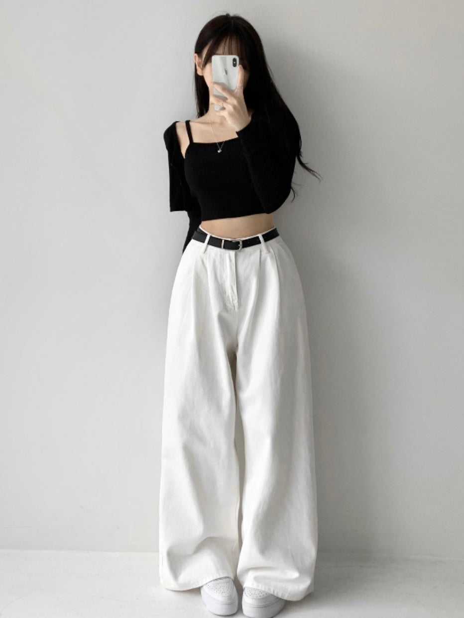 【肉肉消失術💞】Vibe pintuck cotton pants