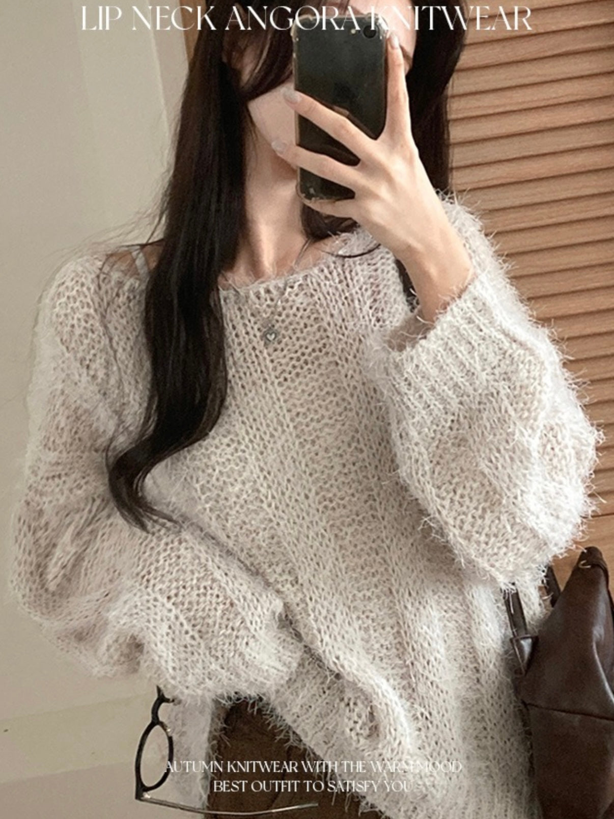 Angora loose fit knit