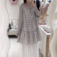 Ruffle tee+奶油格紋綁帶OPS