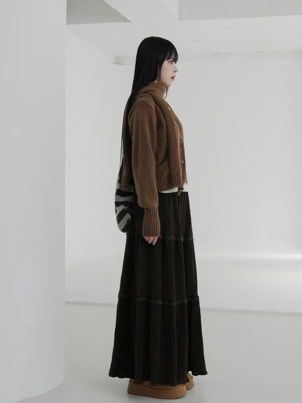 【絕美垂感✿!】musk corduroy skirt