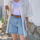 Summer basic oversized shirt