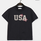 USA復古布貼短袖tee