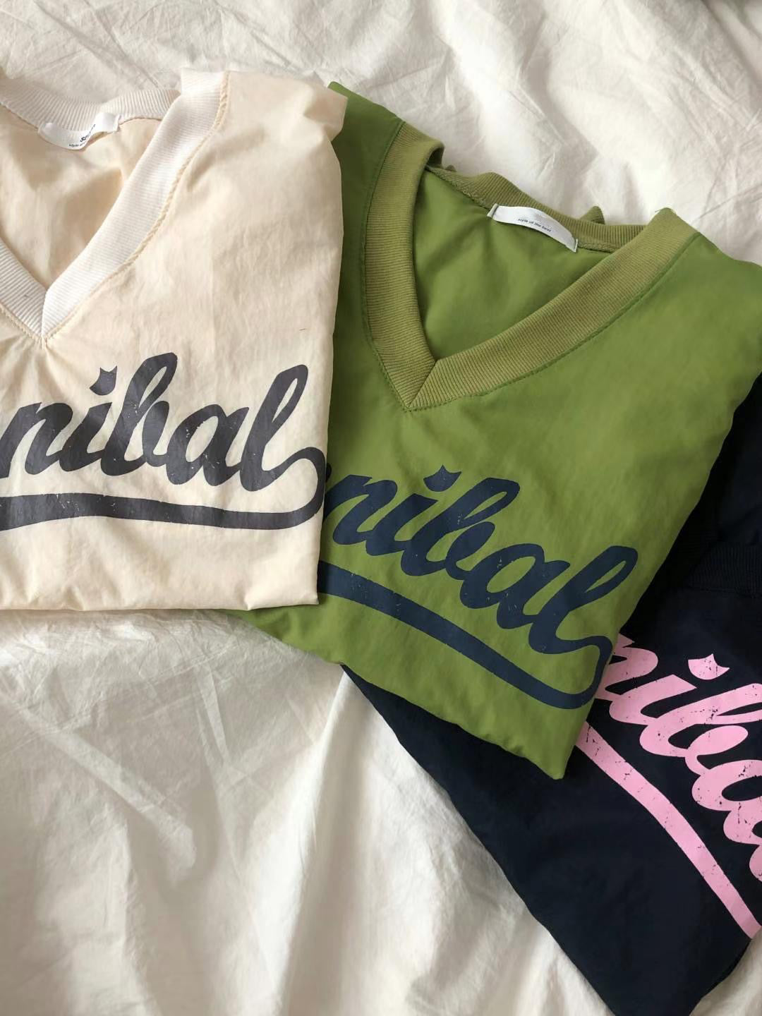 索索料拼色sweatshirt🩶