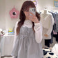 BB棉格紋綁帶小背心