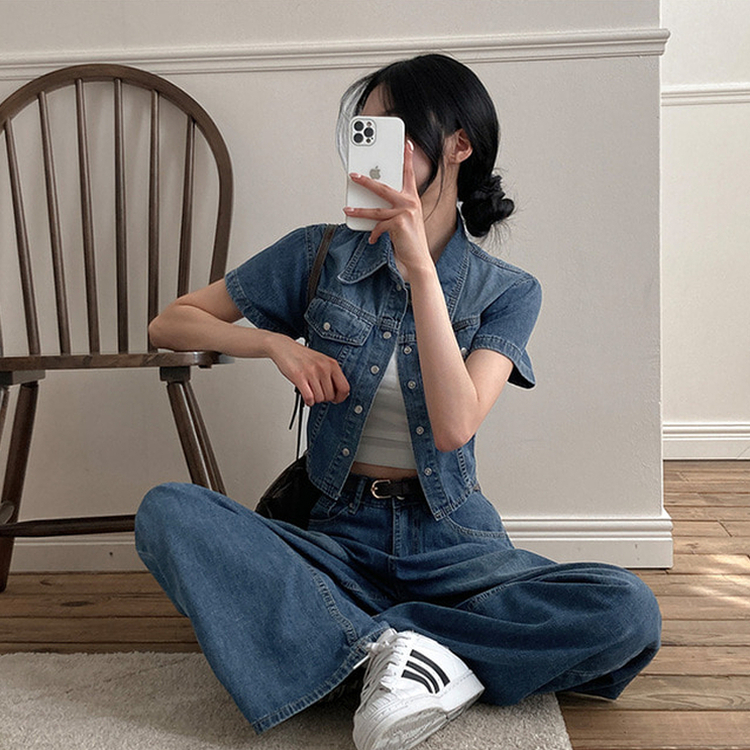 零出錯率⋆⸜♡⸝‍⋆顯瘦百搭牛仔套裝