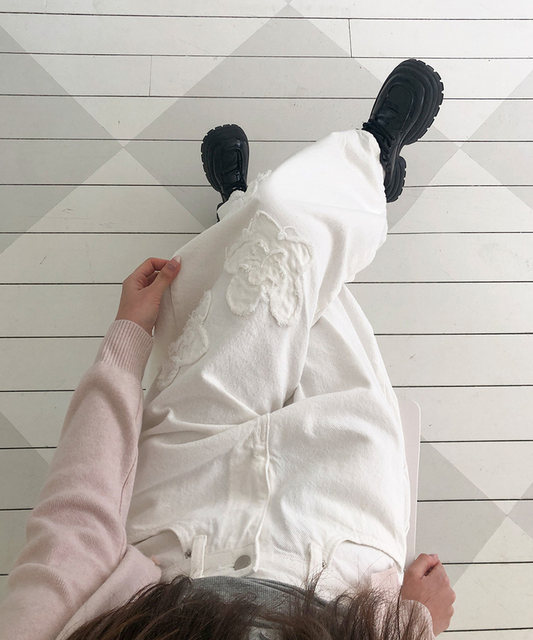 花花鬚鬚闊腳彎刀褲