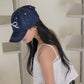 Ribbon denim stitch ballcap