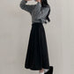 Coduroy long skirts