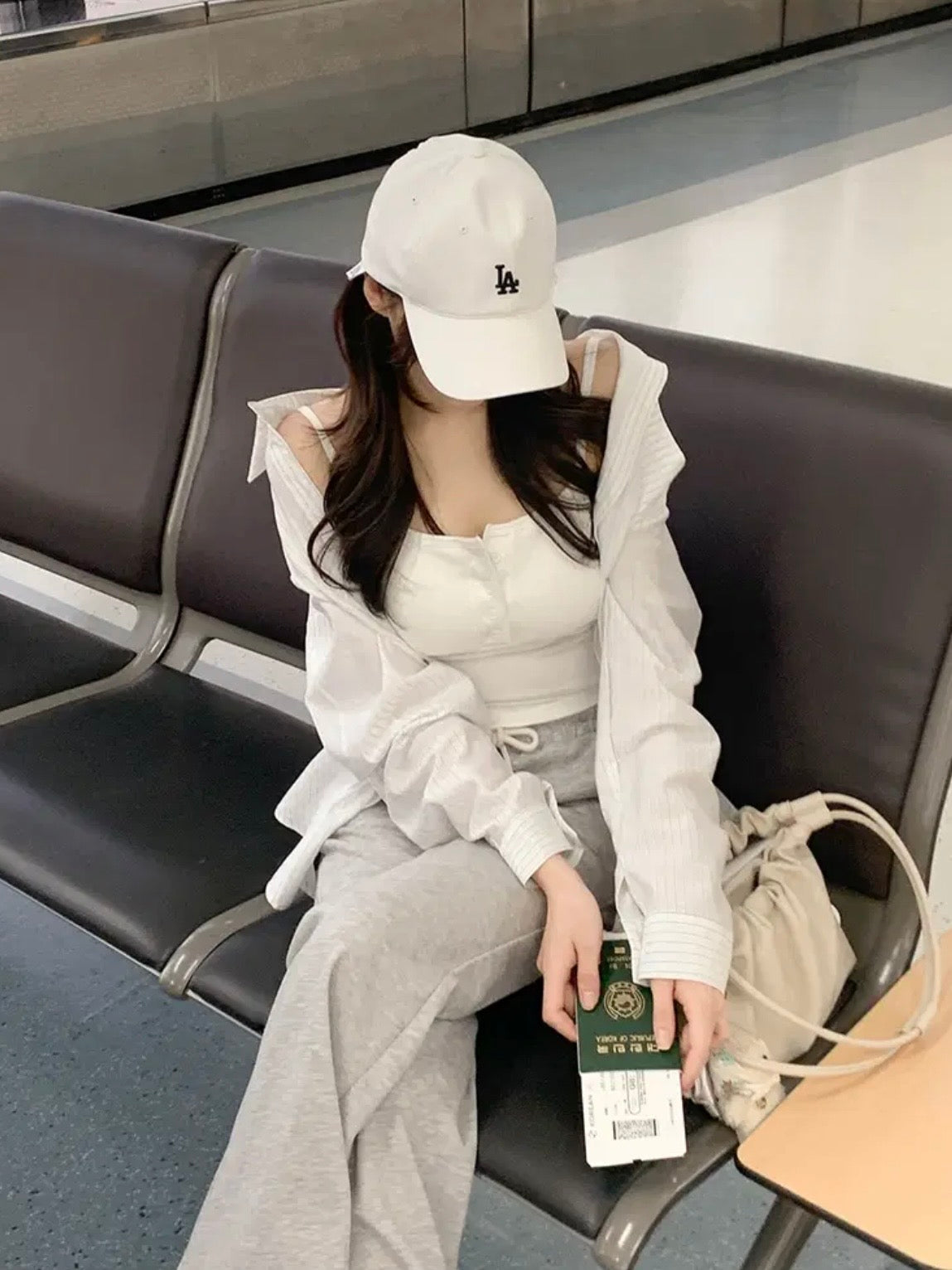 日常必備！棉質微喇叭褲