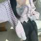 間條平口背心針織套裝