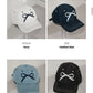 Ribbon denim stitch ballcap