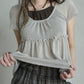自留⋆౨ৎ˚假兩件ruffle top
