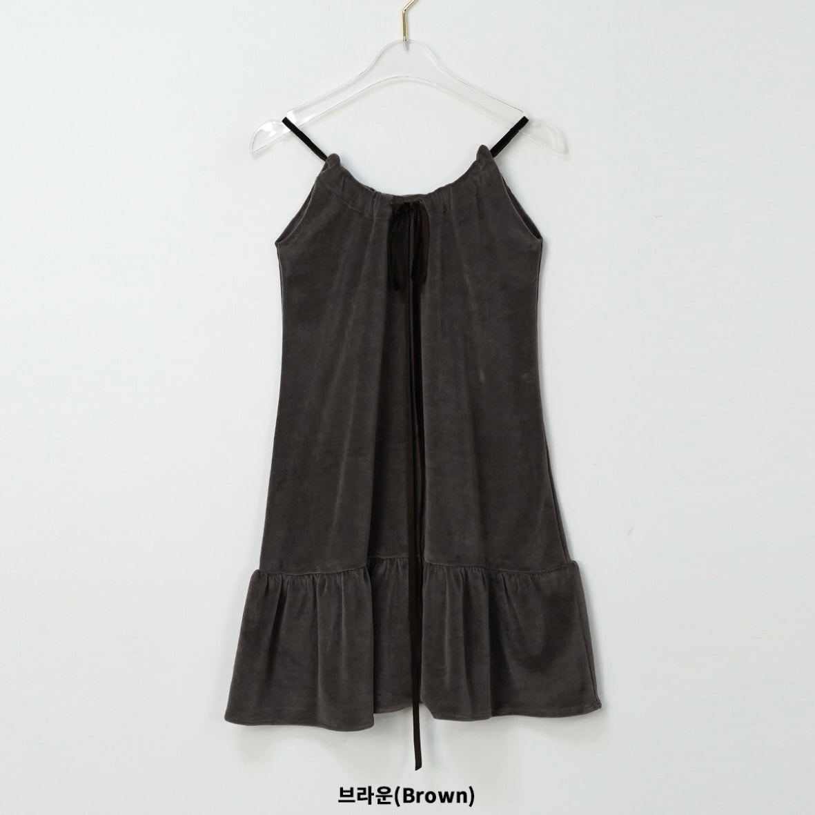 【絨面】robinie velvet mini dress