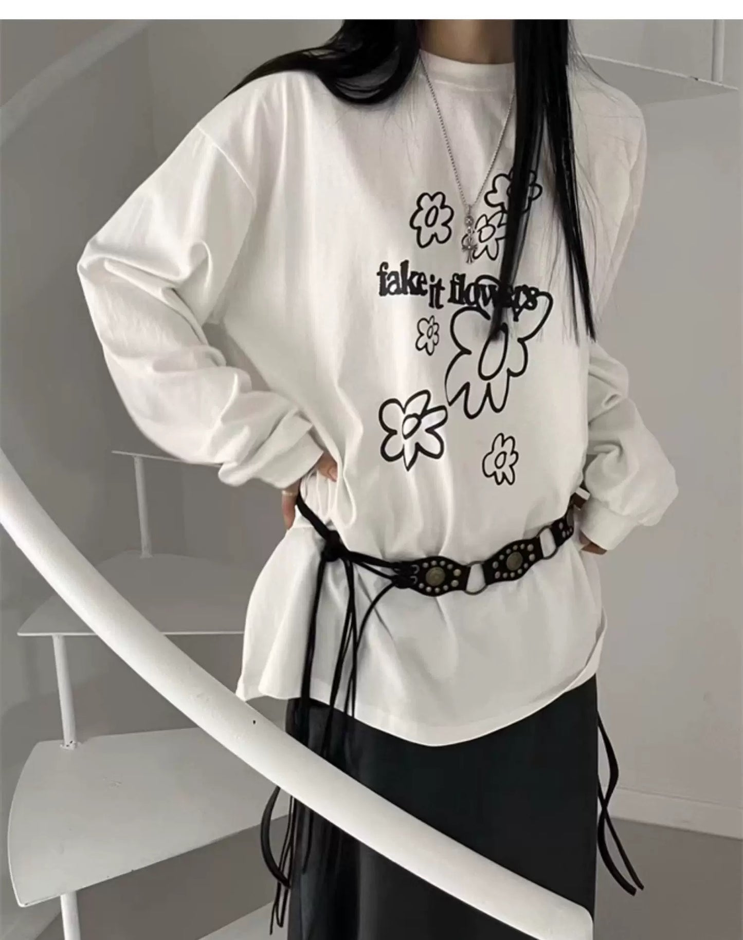 /韓國大熱花花Oversized tee🌼