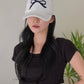 Ribbon denim stitch ballcap