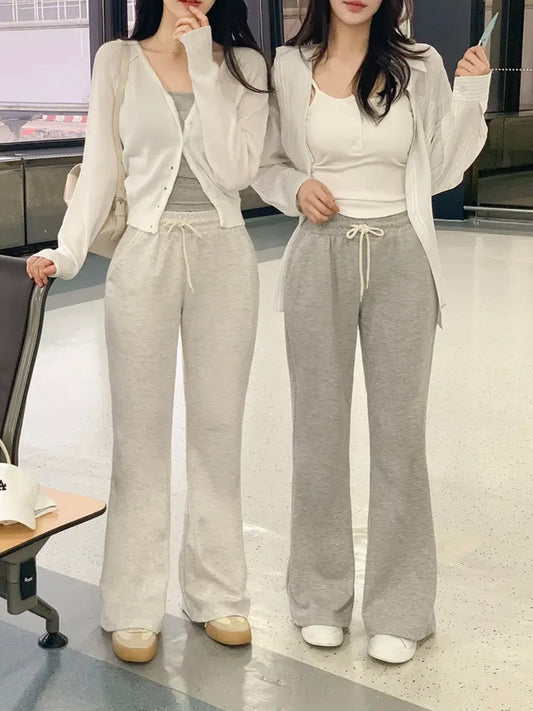 日常必備！棉質微喇叭褲