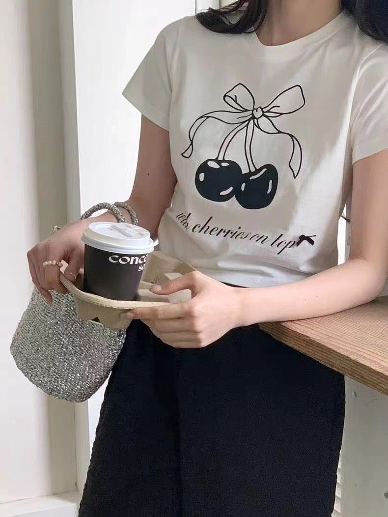 Ribbon with cherries Tee