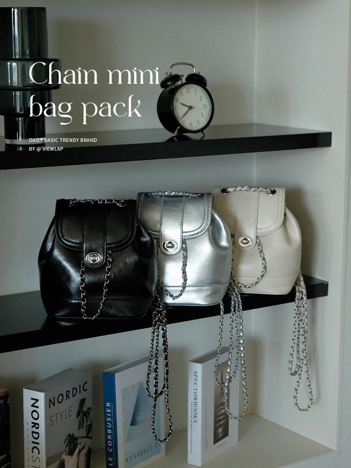 Chain mini backpack