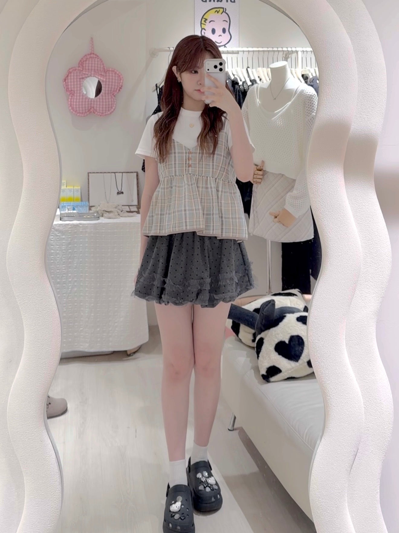 夢幻混色格仔小背心