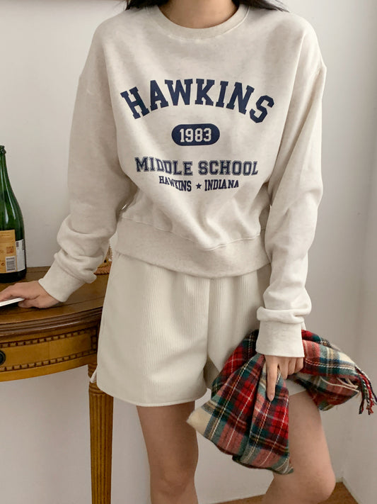 Hawkins 1983 crop hoodie