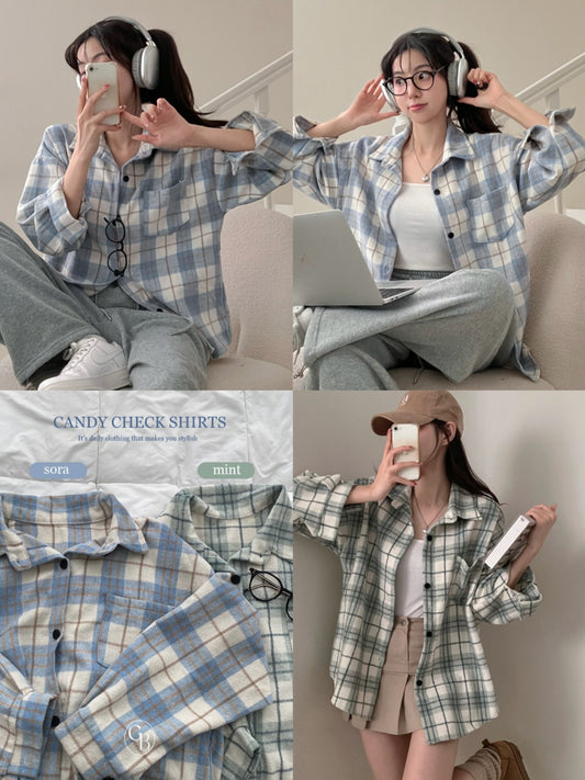 【秋冬ver.】candy check shirts