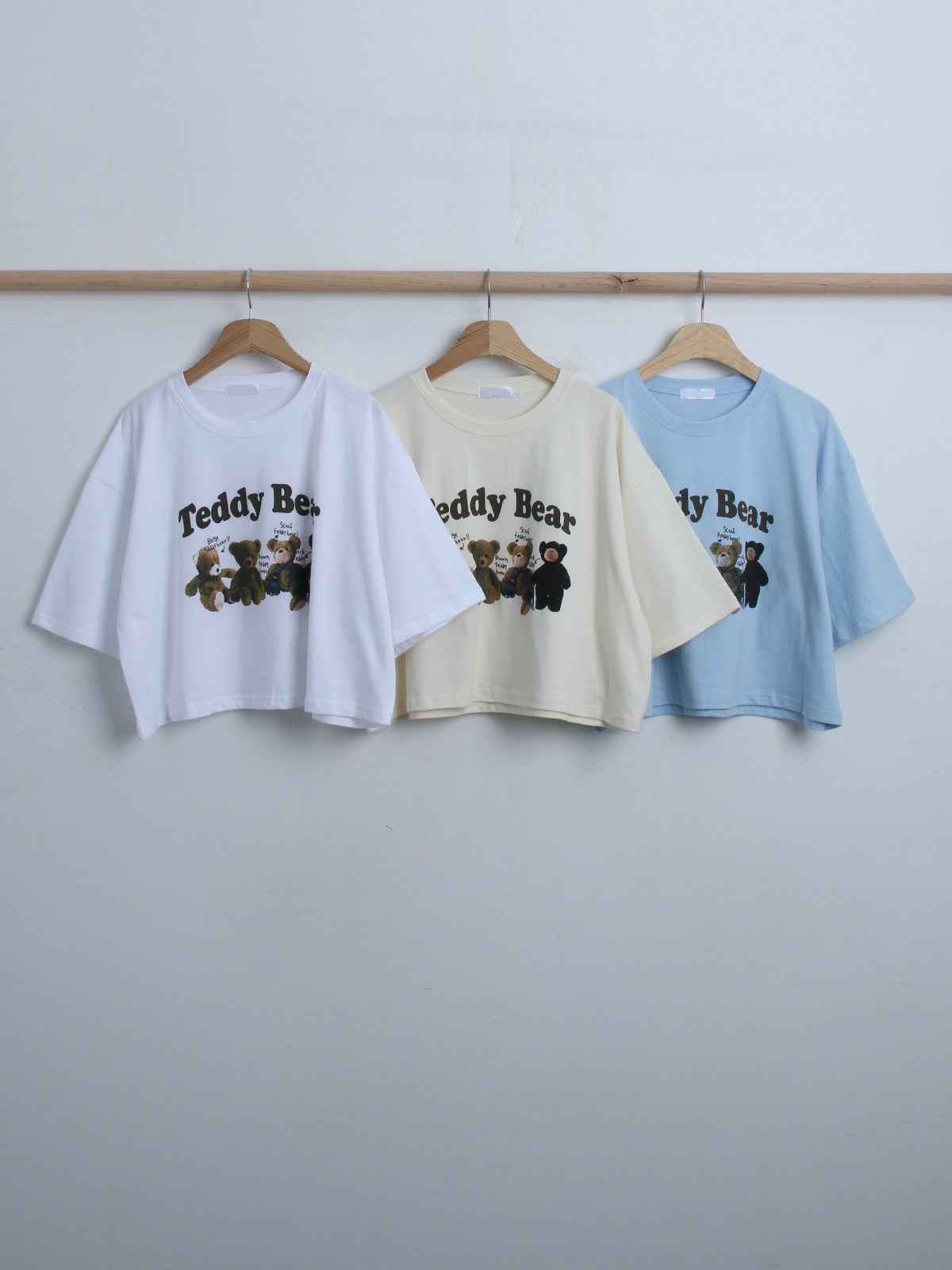 Teddy bear crop tee