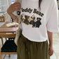 Teddy bear crop tee