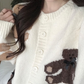 Teddy bear&Ribbon Cardigan