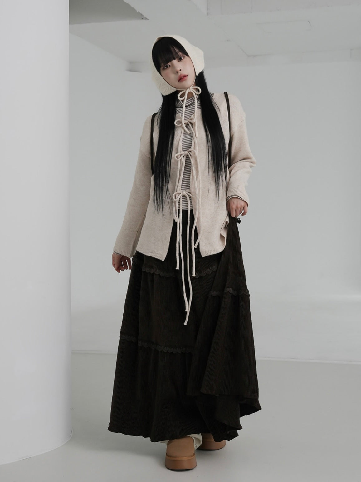 【絕美垂感✿!】musk corduroy skirt