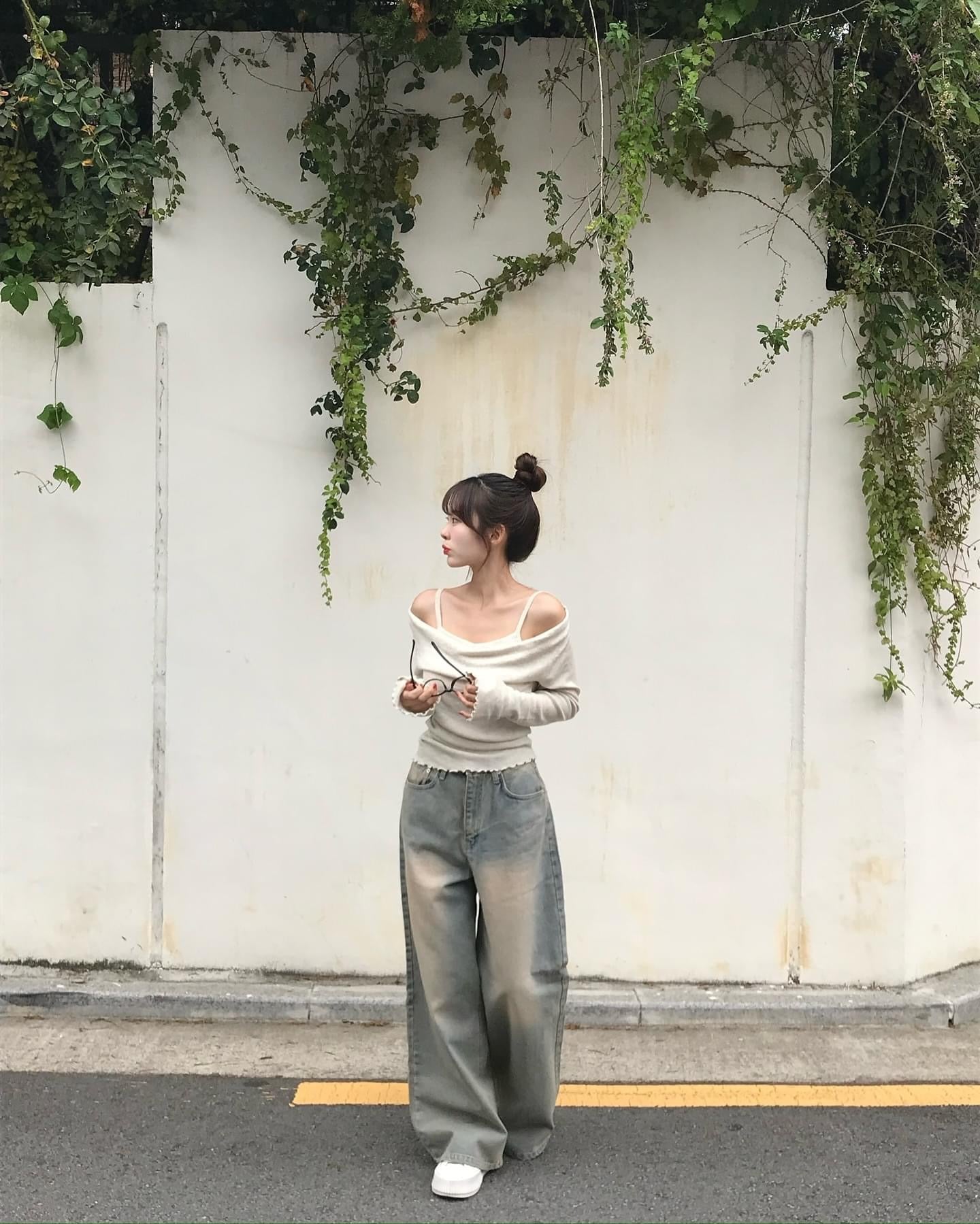 【Autumn🍂】假兩件Layered knit top