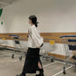 圓領娃娃款淨色襯衫