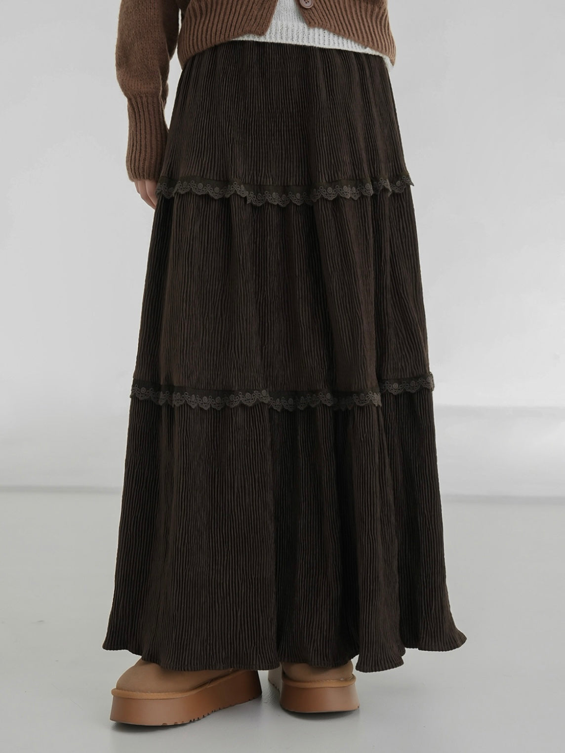 【絕美垂感✿!】musk corduroy skirt