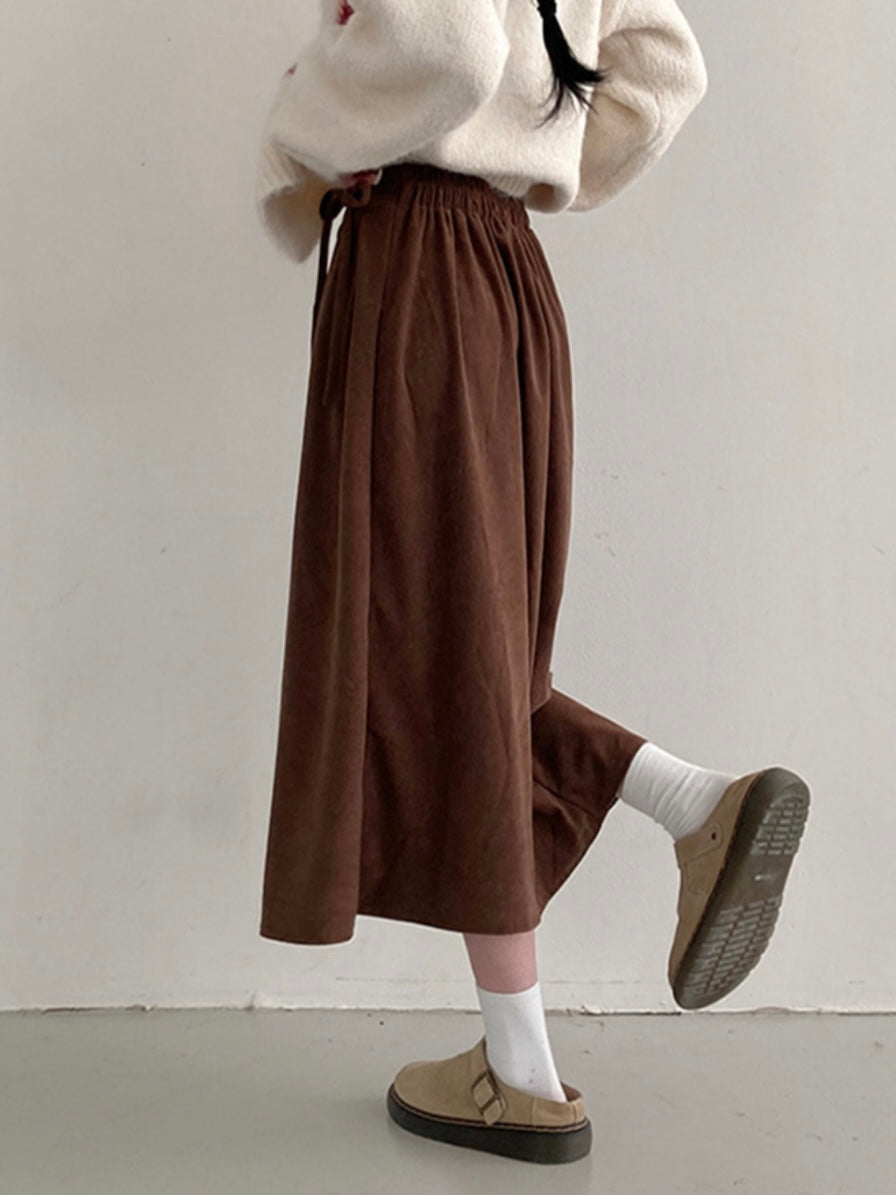 Coduroy long skirts