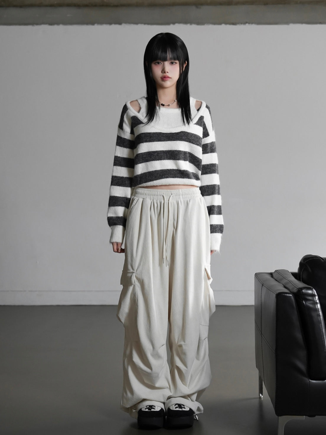 Nund layered striped knitwear