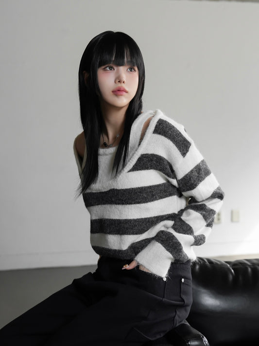 Nund layered striped knitwear