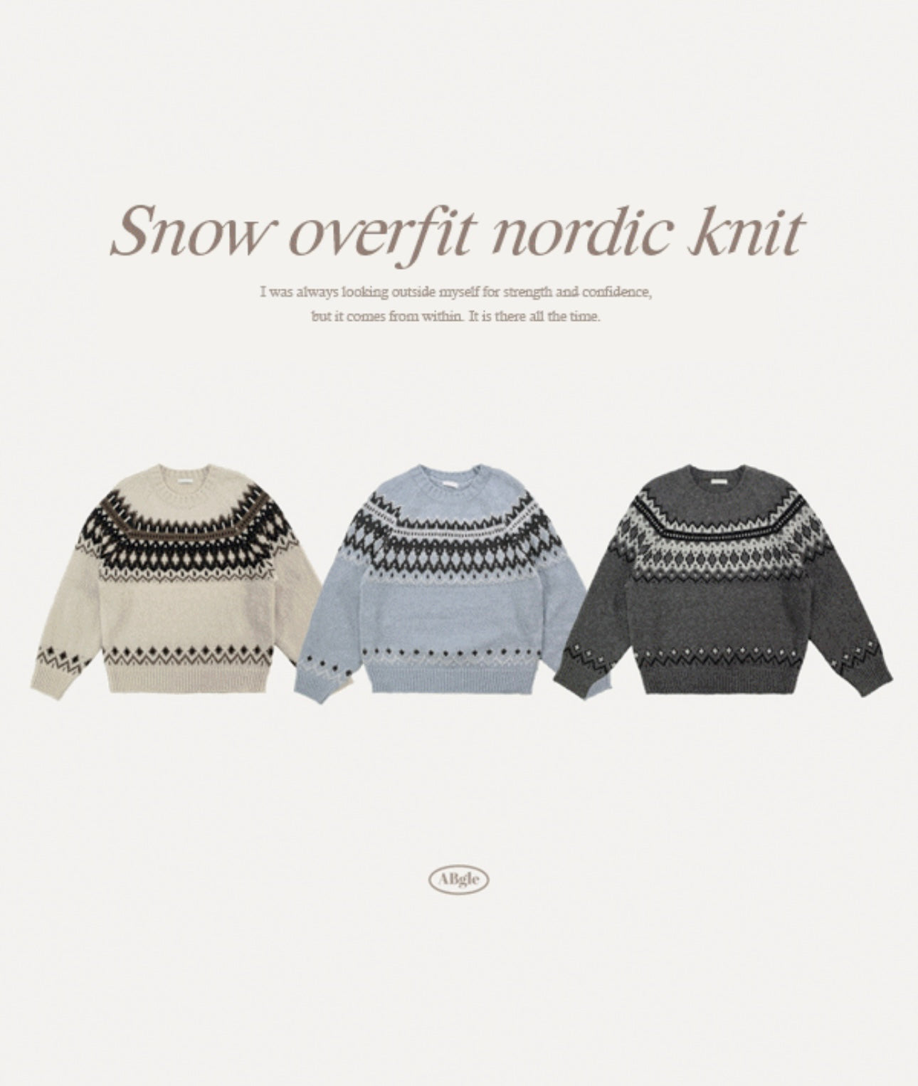 【冬日限定☃️】Snow nordic knit