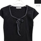 Ribbon basic crop tee