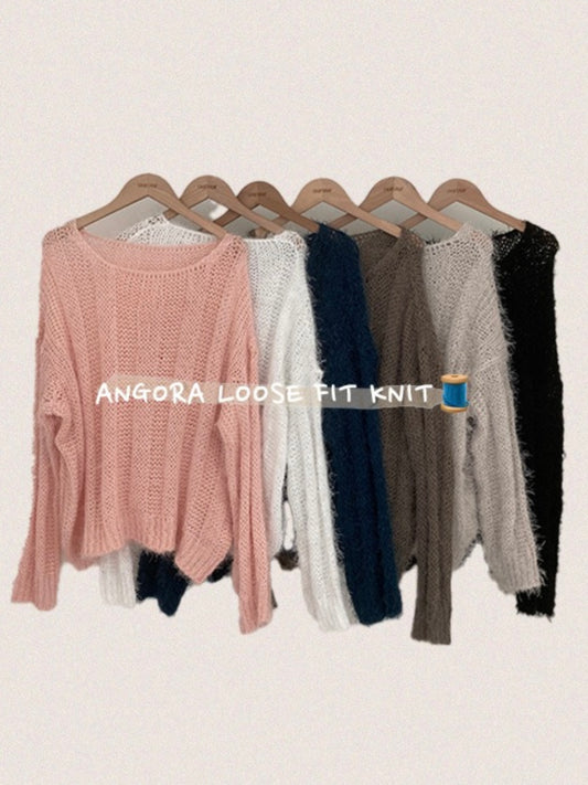 Angora loose fit knit