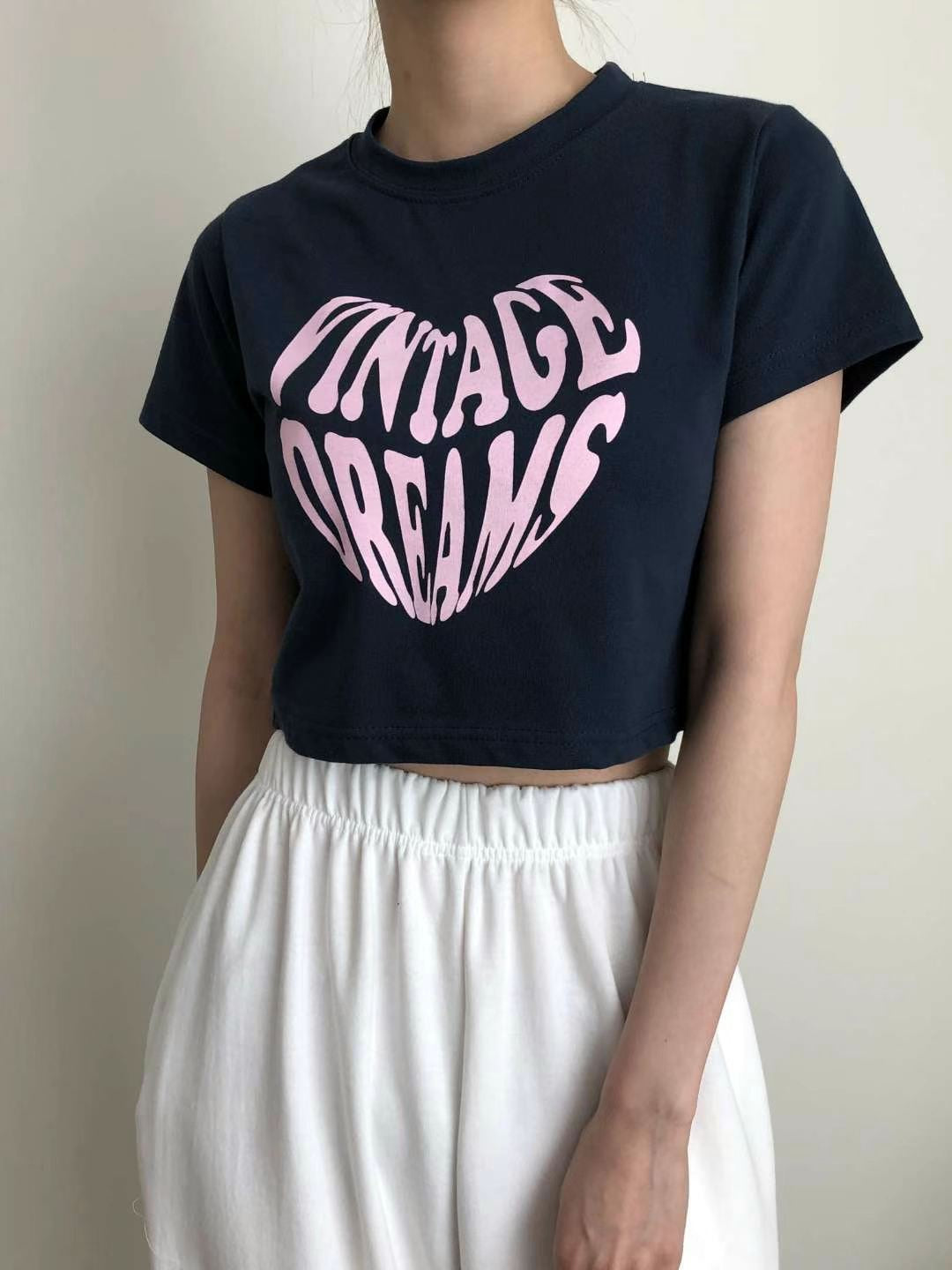 Vintage Dreams Crop Tee