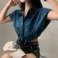 Codel String Denim Shirt