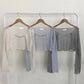 Crop knit bolero cardigan